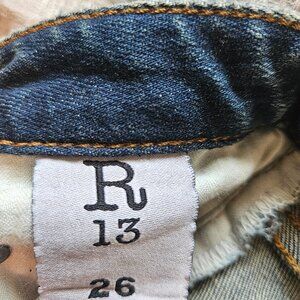 R13 distressed jeans